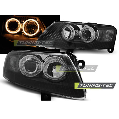 Fari Anteriori Angel Eyes per Audi A6 C6 04/2004-2008 (Cod. TT-LPAU72)