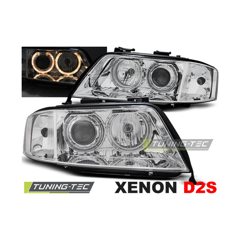Fari Anteriori Angel Eyes per Audi A6 05/1997-09/1999 (Cod. TT-LPAU79) Fari Anteriori Angel Eyes per Audi A6 05/1997-09/1999 (Cod. TT-LPAU79)