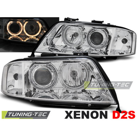 Fari Anteriori Angel Eyes per Audi A6 05/1997-09/1999 (Cod. TT-LPAU79)