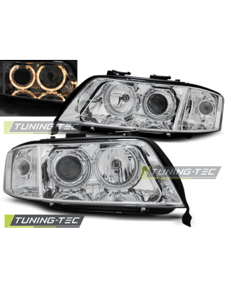 Fari Anteriori Angel Eyes per Audi A6 06/2001-05/2004 (Cod. TT-LPAU81)