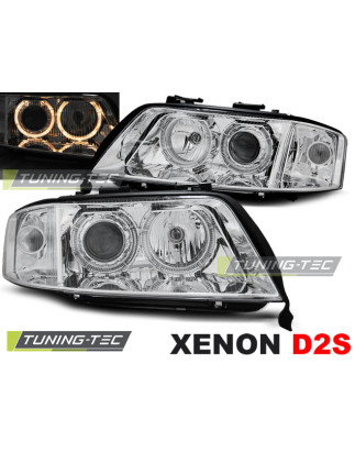 Fari Anteriori Angel Eyes per Audi A6 06/2001-05/2004 (Cod. TT-LPAU83)