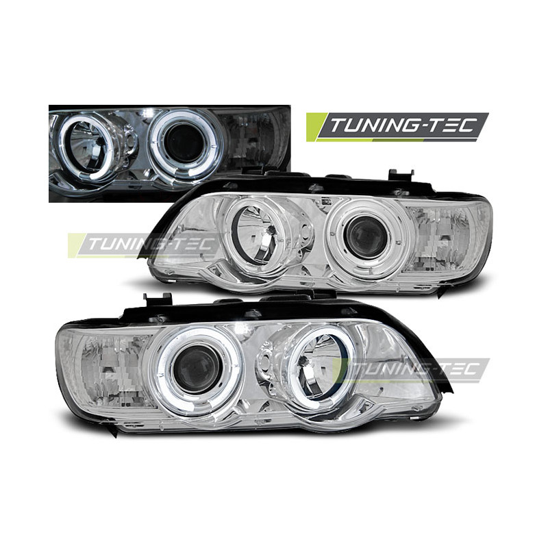 Fari Anteriori Angel Eyes per BMW X5 E53 09/1999-10/2003 (Cod. TT-LPBM44)