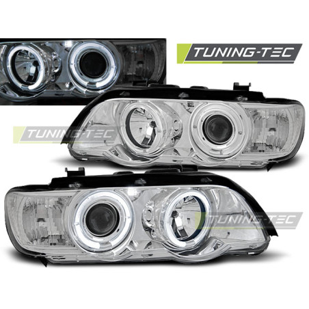 Fari Anteriori Angel Eyes per BMW X5 E53 09/1999-10/2003 (Cod. TT-LPBM44)