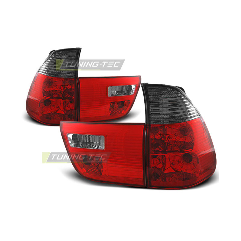 Fanali Posteriori Rosso Fumé per BMW X5 E53 1999-2006 (Cod. TT-LTBM42)