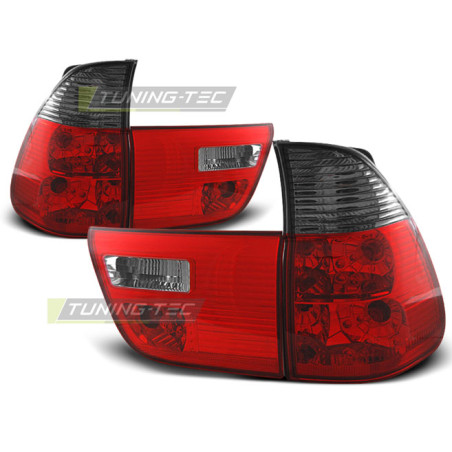 Fanali Posteriori Rosso Fumé per BMW X5 E53 1999-2006 (Cod. TT-LTBM42)