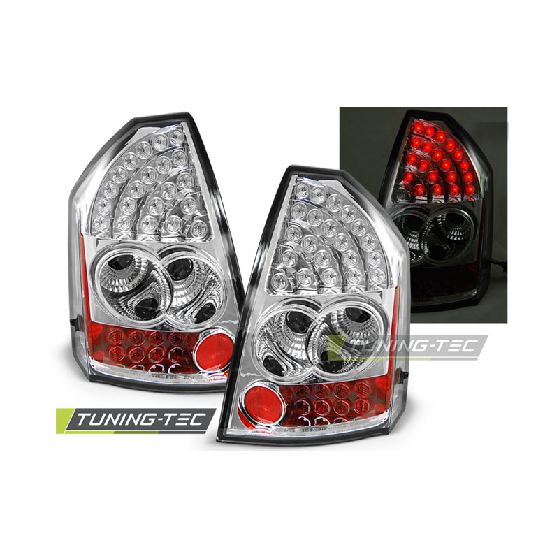 Fanali Posteriori LED Cromato per Chrysler 300C 2005-2008 (Cod. TT-LDCH01)