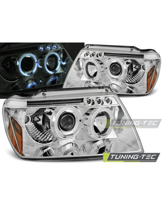 Fari Anteriori Angel Eyes per Chrysler Jeep Grand Cherokee 1999-05/2005 (Cod. TT-LPCH03)