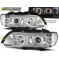 Fari Anteriori Angel Eyes per BMW X5 E53 09/1999-10/2003 (Cod. TT-LPBM42)