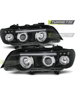 Fari Anteriori Angel Eyes per BMW X5 E53 09/1999-10/2003 (Cod. TT-LPBM43)