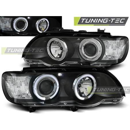 Fari Anteriori Angel Eyes per BMW X5 E53 09/1999-10/2003 (Cod. TT-LPBM45)