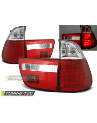 Fanali Posteriori LED Rosso/bianco per BMW X5 E53 09/1999-10/2003 (Cod. TT-LDBM21)