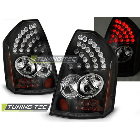Fanali Posteriori LED Nero per Chrysler 300C 2005-2008 (Cod. TT-LDCH03)