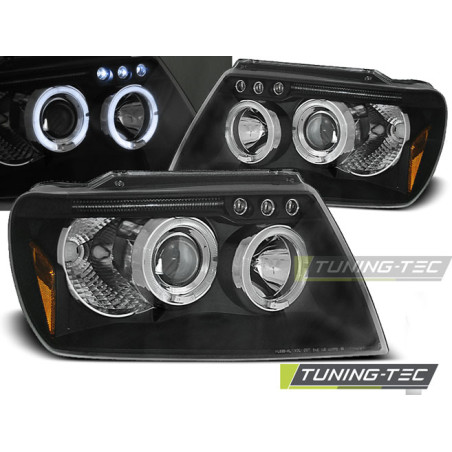 Fari Anteriori Angel Eyes per Chrysler Jeep Grand Cherokee 1999-05/2005 (Cod. TT-LPCH04)