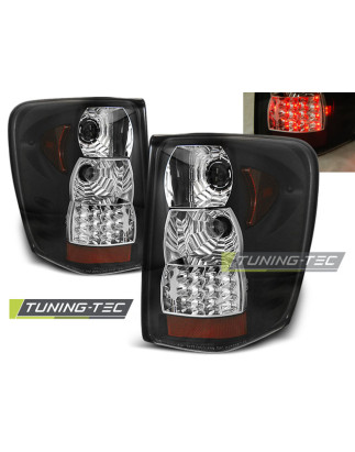 Fanali Posteriori LED Nero per Chrysler Jeep Grand Cherokee 1999-05/2005 (Cod. TT-LDCH07)