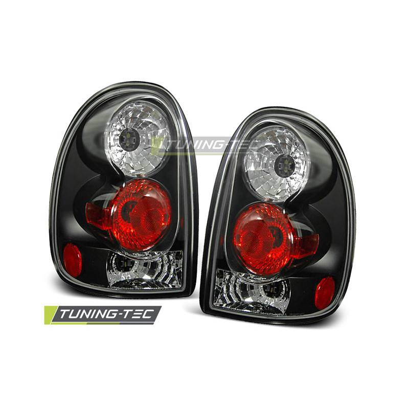 Fanali Posteriori Nero per Chrysler Voyager 1996-02/2001 (Cod. TT-LTCH07)