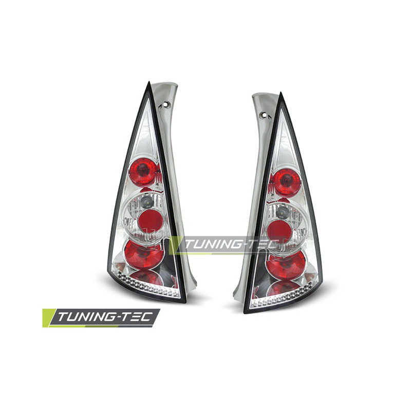 Fanali Posteriori Cromato per Citroën C3 03/2002-08/2005 (Cod. TT-LTCI04)