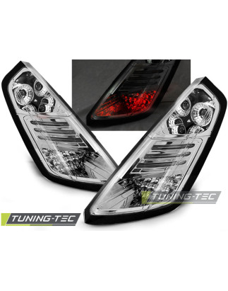 Fanali Posteriori LED LED Cromato per Fiat Grande Punto 09/2005-2009 (Cod. TT-LDFI01)