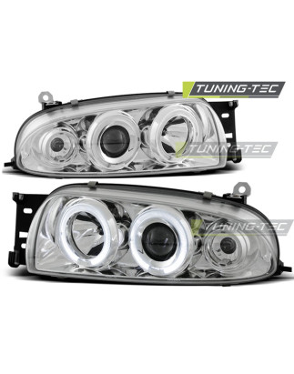 Fari Anteriori Angel Eyes per Ford Fiesta Mk4 10/1995-08/1999 (Cod. TT-LPFO07)