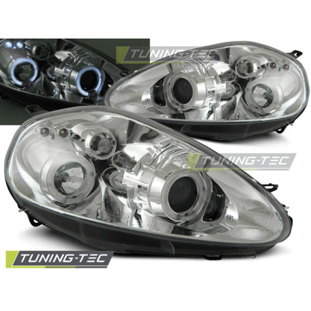 Fari Anteriori Angel Eyes per Fiat Grande Punto 09/2005-2008 (Cod. TT-LPFI03)