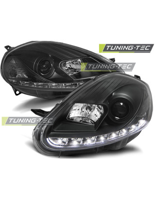 Fari Anteriori con Luci Diurne Luci Diurne Nero per Fiat Grande Punto 09/2005-2008 (Cod. TT-LPFI06)