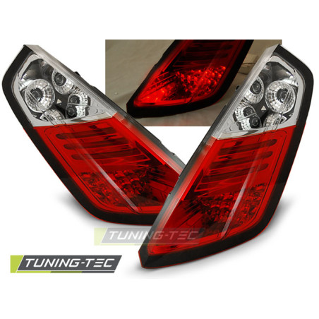 Fanali Posteriori LED LED Rosso/bianco per Fiat Grande Punto 09/2005-2009 (Cod. TT-LDFI02)