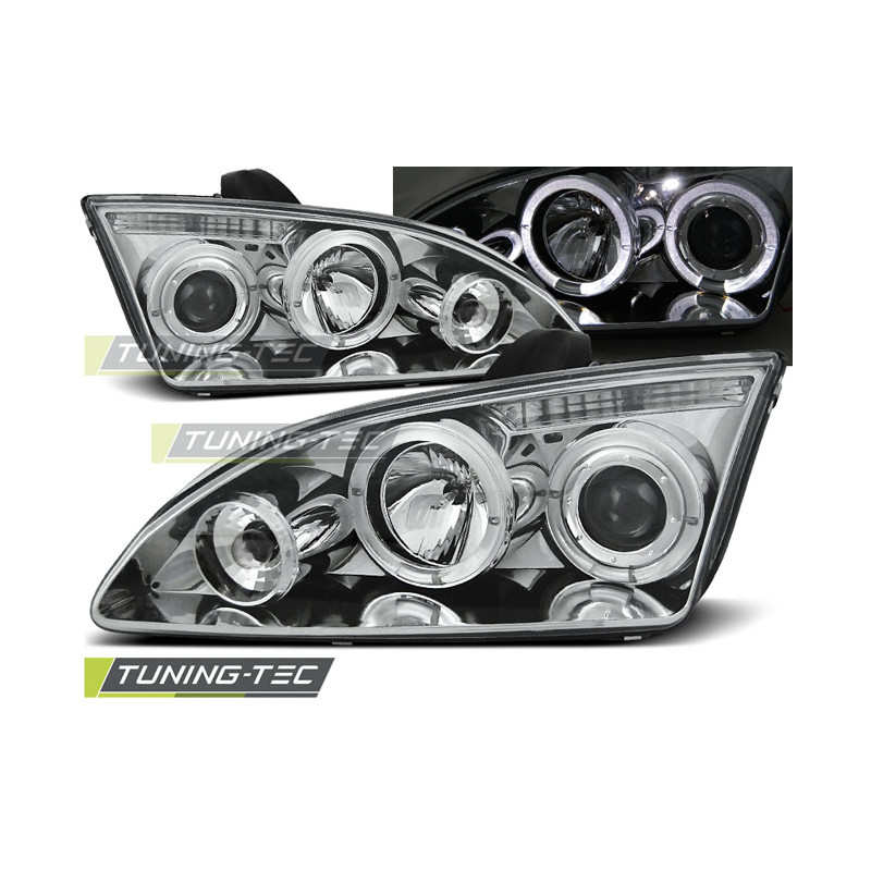 Fari Anteriori Angel Eyes per Ford Focus Ii 09/2004-01/2008 (Cod. TT-LPFO13)