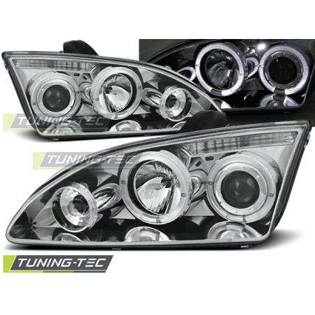 Fari Anteriori Angel Eyes per Ford Focus Ii 09/2004-01/2008 (Cod. TT-LPFO13)