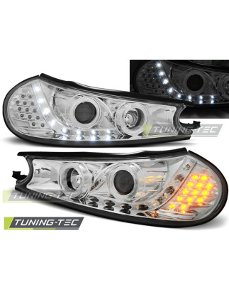Fari Anteriori con Luci Diurne Luci Diurne Cromato per Ford Mondeo 10/1996-08/2000 (Cod. TT-LPFO28)