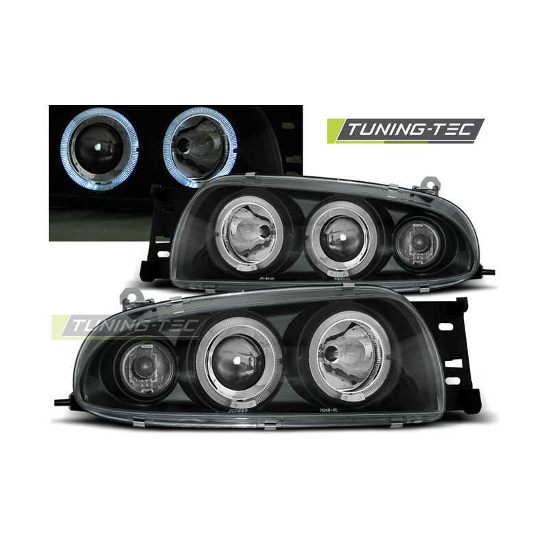 Fari Anteriori Angel Eyes per Ford Fiesta Mk4 10/1995-08/1999 (Cod. TT-LPFO15)