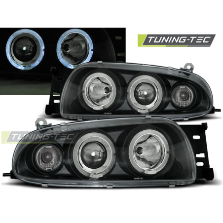Fari Anteriori Angel Eyes per Ford Fiesta Mk4 10/1995-08/1999 (Cod. TT-LPFO15)