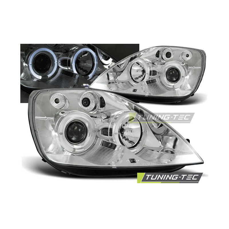 Fari Anteriori Angel Eyes per Ford Fiesta Mk6 05/2002-08/2005 (Cod. TT-LPFO08)