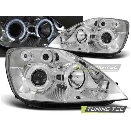 Fari Anteriori Angel Eyes per Ford Fiesta Mk6 05/2002-08/2005 (Cod. TT-LPFO08)