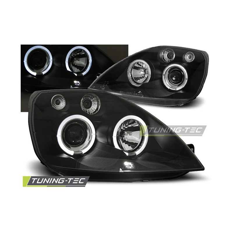 Fari Anteriori Angel Eyes per Ford Fiesta Mk6 05/2002-08/2005 (Cod. TT-LPFO09)