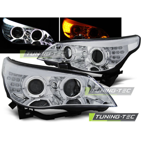 Fari Anteriori Angel Eyes per BMW E60/E61 2003-2007 (Cod. TT-LPBMC0)