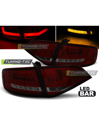 Fanali Posteriori LED Rosso Fumé per Audi A4 B8 2008-2011 (Cod. TT-LDAU98)
