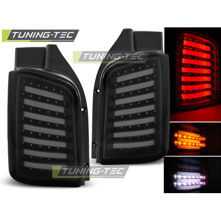 Fanali Posteriori LED Nero per Volkswagen T5 /10-15 Transporter 04/2003-2009 (Cod. TT-LDVWA7)