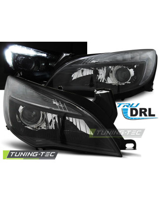 Fari Anteriori con Luci Diurne Luci Diurne DRL Nero per Opel Astra J Tru 2010-2012 (Cod. TT-LPOP99)