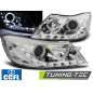Fari Anteriori Luci Diurne Cromato per Skoda Octavia 2009-2012 (Cod. TT-LPSK20)