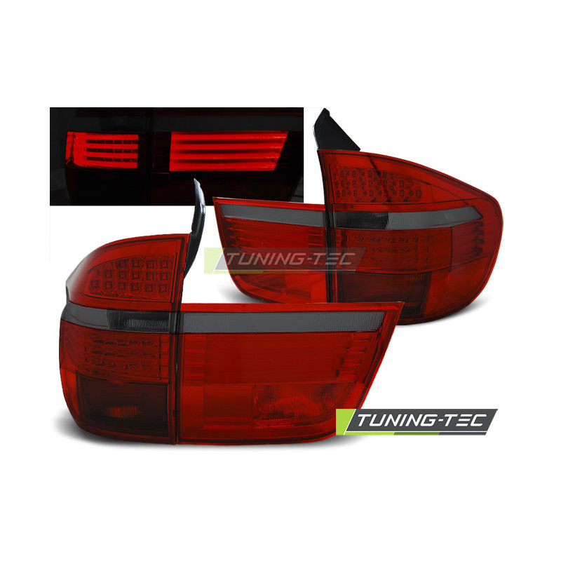 Fanali Posteriori LED Rosso Fumé per BMW X5 E70 03/2007-05/2010 (Cod. TT-LDBM92)