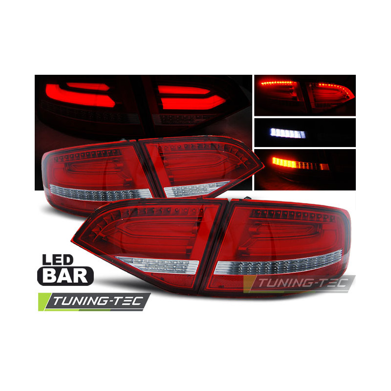 Fanali Posteriori LED Rosso/bianco per Audi A4 B8 Avant 2008-2011 (Cod. TT-LDAUA5)