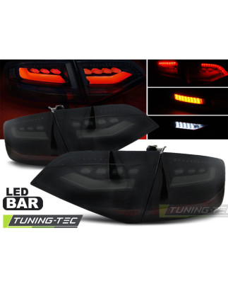 Fanali Posteriori LED Nero per Audi A4 B8 2008-2011 (Cod. TT-LDAUA3)