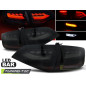 Fanali Posteriori LED Nero per Audi A4 B8 2008-2011 (Cod. TT-LDAUA3)
