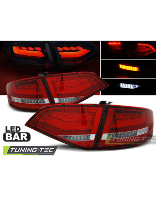 Fanali Posteriori LED Rosso/bianco per Audi A4 B8 2008-2011 (Cod. TT-LDAUA2)