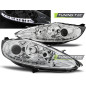 Fari Anteriori con Luci Diurne Luci Diurne Cromato per Ford Fiesta Mk7 08/2008-09/2012 (Cod. TT-LPFO
