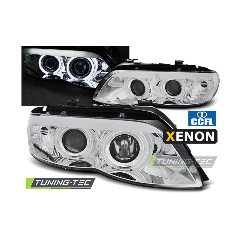 Fari Anteriori Angel Eyes per BMW X5 E53 11/2003-2006 (Cod. TT-LPBMD0)