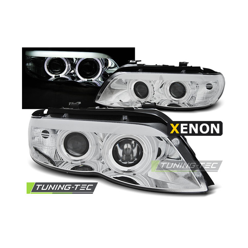 Fari Anteriori Angel Eyes per BMW X5 E53 11/2003-2006 (Cod. TT-LPBMC2)