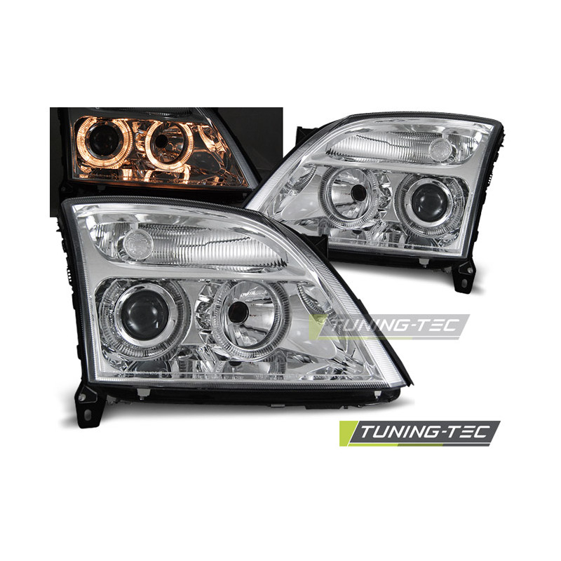 Fari Anteriori Angel Eyes per Opel Vectra C 04/2002-08/2005 (Cod. TT-LPOP25)