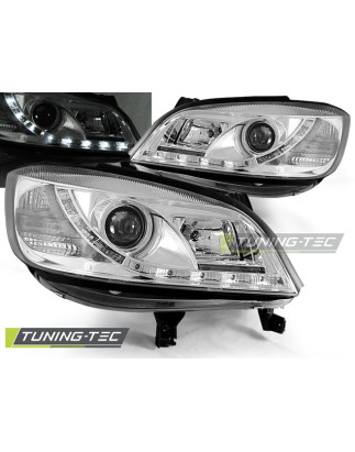 Fari Anteriori con Luci Diurne Luci Diurne Cromato per Opel Zafira 04/1999-06/2005 (Cod. TT-LPOP41)