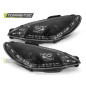 Fari Anteriori con Luci Diurne Luci Diurne Nero per Peugeot 206 10/1998-2002 (Cod. TT-LPPE19)