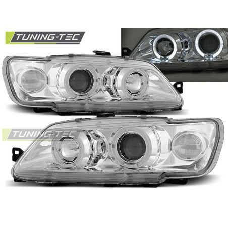 Fari Anteriori Angel Eyes per Peugeot 306 02/1993-04/1997 (Cod. TT-LPPE08)